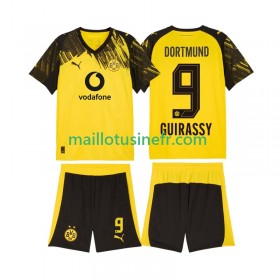 Maillot de Foot Borussia Dortmund Serhou Guirassy 9 Domicile 2025-26 - Enfant